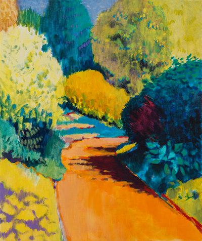 Orange Path by Marco Cazzulini